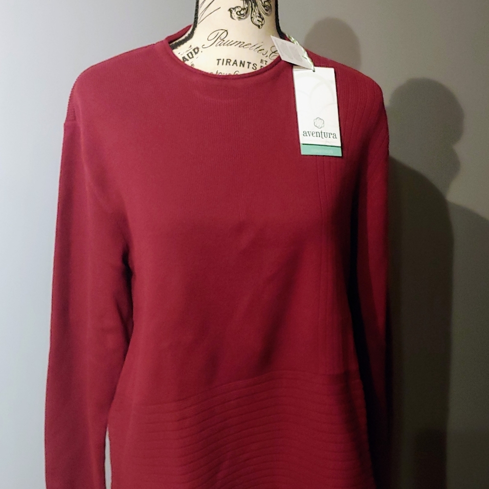 NWT Adventura - Wine Color Sweater